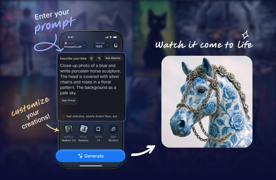 Gencraft mobile app redesign showing updated image and video generation tabs on iOS